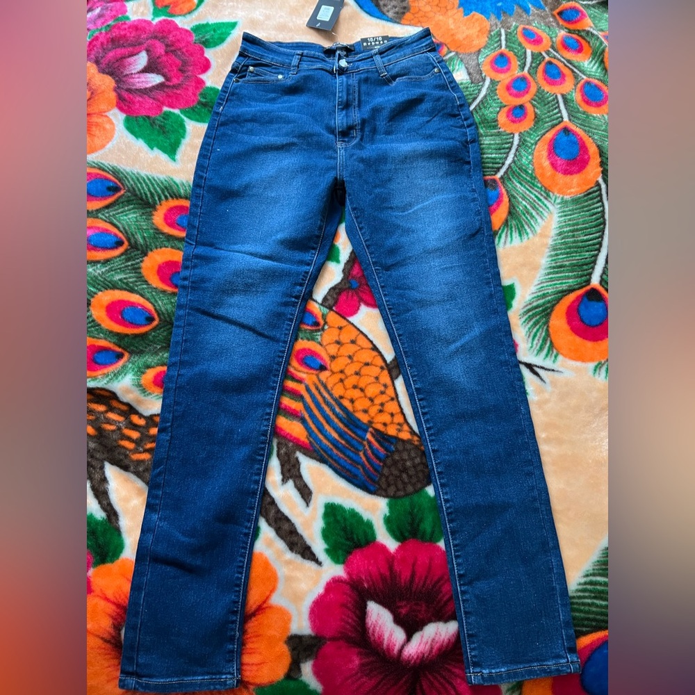Fashion Nova Blue Skinny Jeans